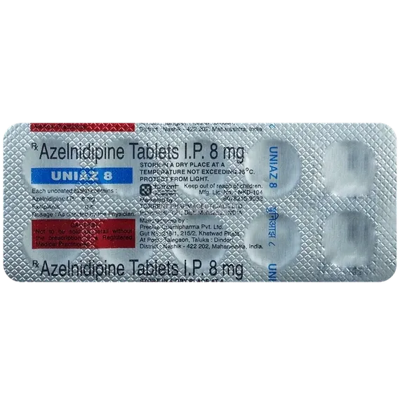 uniaz 8mg tablet 10's